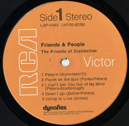 Friends Of Distinction - Friends & People (LSP-4492) LP 1971 US RCA Victor｜中古LP