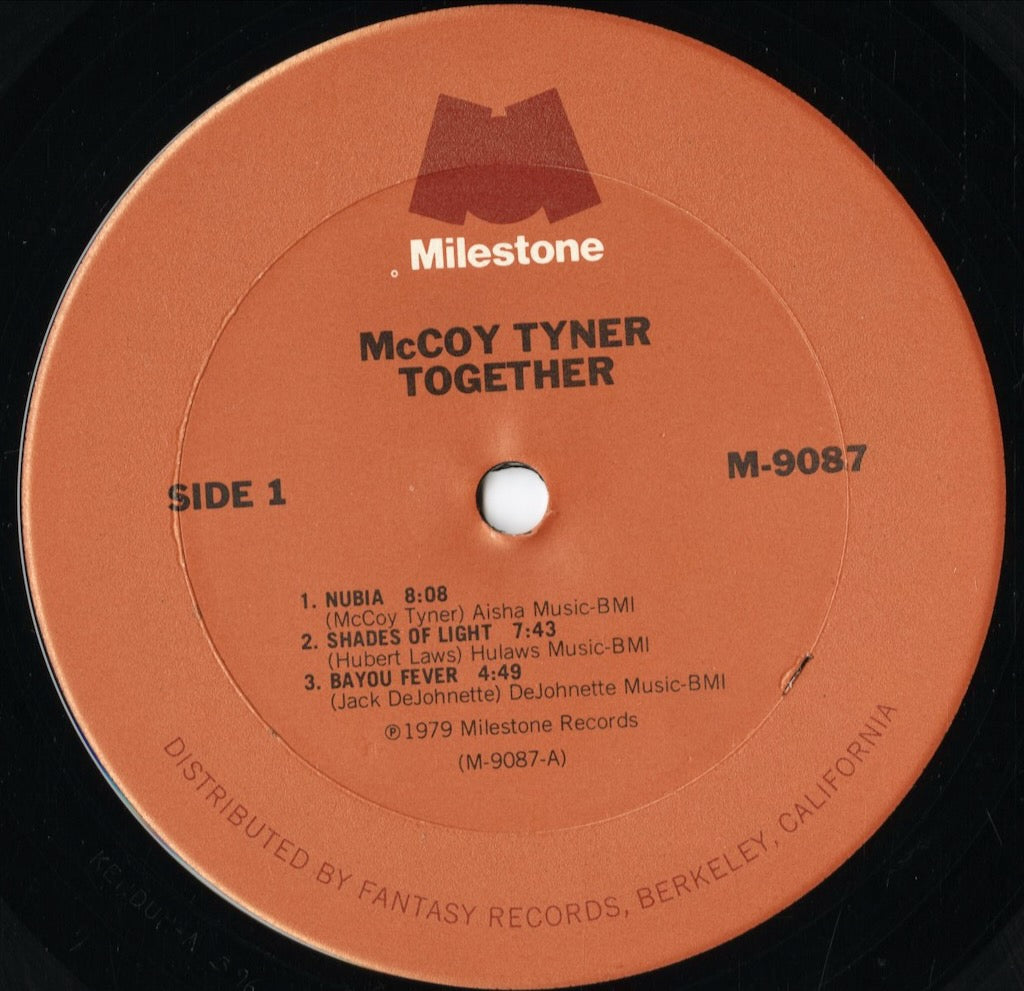 McCoy Tyner - Together (M-9087) 1978 US Milestone｜中古LP
