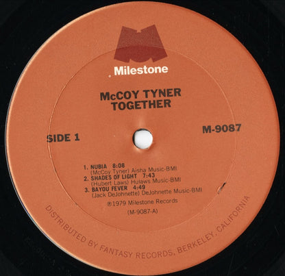 McCoy Tyner - Together (M-9087) 1978 US Milestone｜中古LP