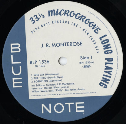 J. R. Monterose - J. R. Monterose (BN 1536) LP 1990 JPN Blue Note｜中古LP