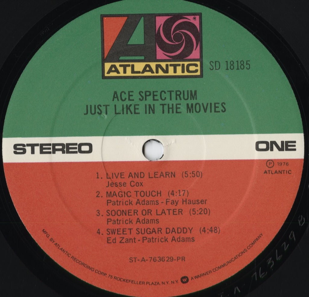 Ace Spectrum - Just Like In The Movies (SD 18185) 1976 US Atlantic｜中古LP