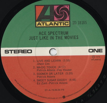 Ace Spectrum - Just Like In The Movies (SD 18185) 1976 US Atlantic｜中古LP