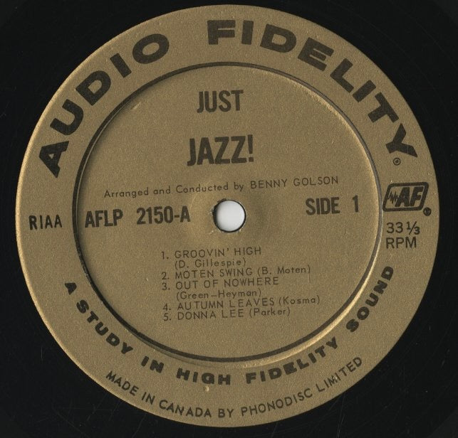 Benny Golson / ベニー・ゴルソン / Just Jazz! (AFLP 2150 