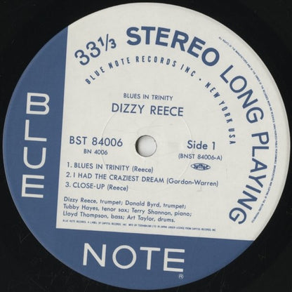 Dizzy Reece / ディジー・リース / Blues In Trinity (BN 4006)