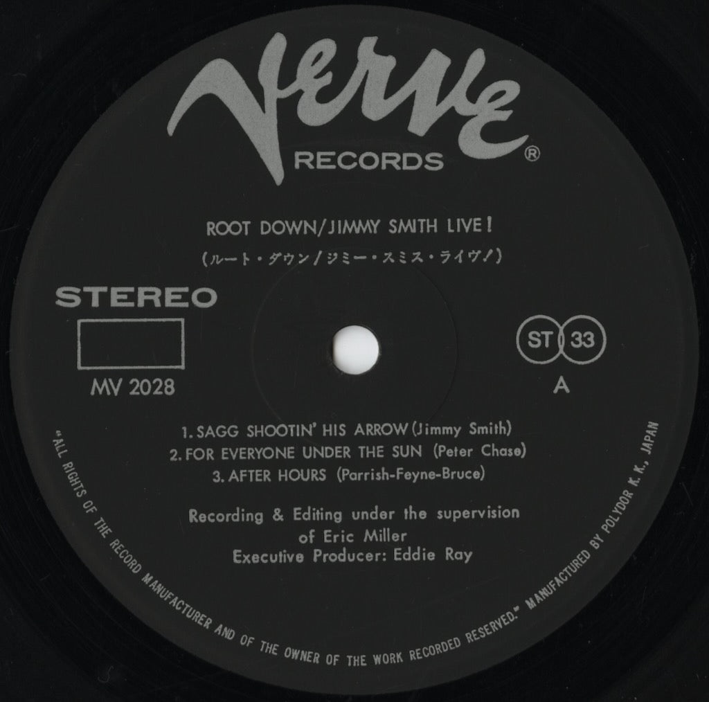 Jimmy Smith / ジミー・スミス / Root Down (MV 2808)