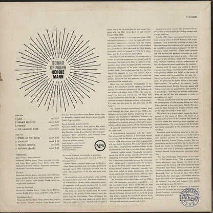 Herbie Mann / ハービー・マン / Sound Of Mann  (V6-8527)