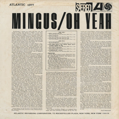 Charlie Mingus / チャーリー・ミンガス / Oh Yeah (P-4544A)