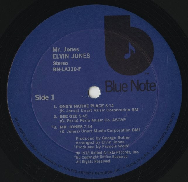 Elvin Jones / エルヴィン・ジョーンズ / Mr. Jones (BN-LA110-F)