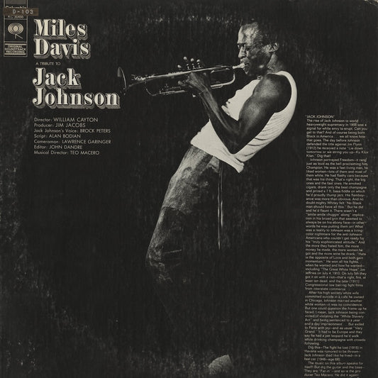 Miles Davis / マイルス・デイヴィス / A Tribute To Jack Johnson (KC 30455)