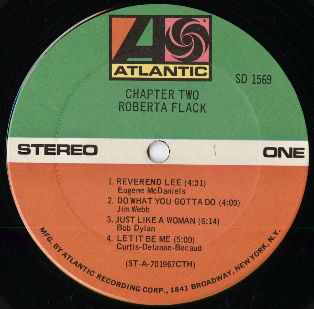 Roberta Flack – Chapter Two (SD 1569) 1970 US Atlantic｜中古LP