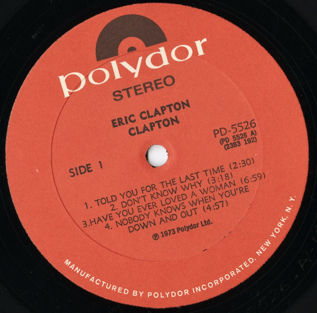 Eric Clapton / エリック・クラプトン / Clapton (PD 5526)