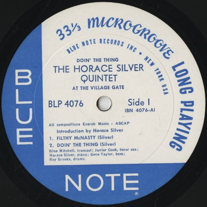 Horace Silver / ホレス・シルヴァー / Doin' The Thing At The Village Gate (BLP 4076)