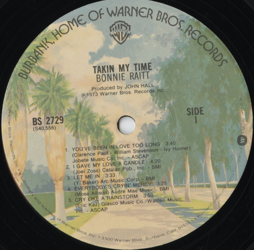 Bonnie Raitt - Takin My Time (BS 2729) 1976 US Warner｜中古LP