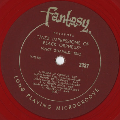 Vince Guaraldi – Jazz Impressions Of Black Orpheus (3337) LP 1962 US Fantasy | 中古LP