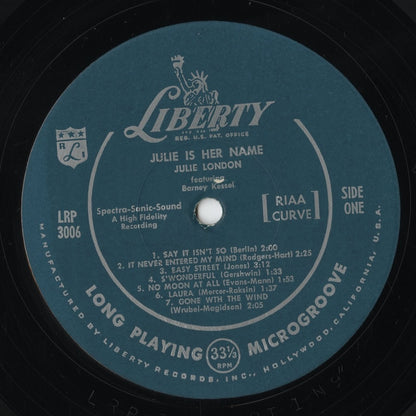 Julie London – Julie Is Her Name (LRP 3006) LP 1955 US Liberty | 中古LP