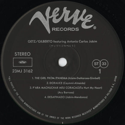 Stan Getz / Joao Gilberto - Getz/Gilberto (23MJ 3162) 1982 JPN Verve｜中古LP