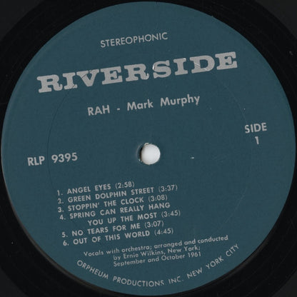 Mark Murphy / マーク・マーフィ / Rah (RLP 395) Orpheum Productions