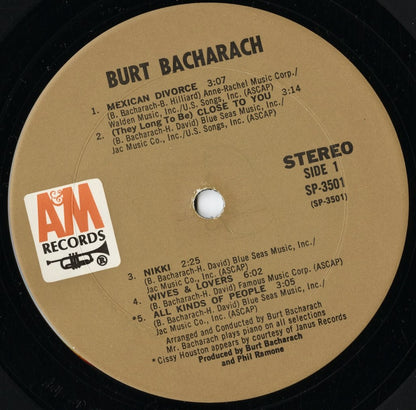Burt Bacharach / バート・バカラック / Burt Bacharach 1971 (SP3501)