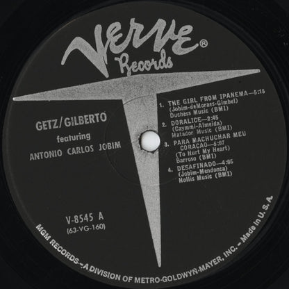 Stan Getz / Joao Gilberto / スタン・ゲッツ - ジョアン・ジルベルト / Getz/Gilberto (V-8545) US MONO