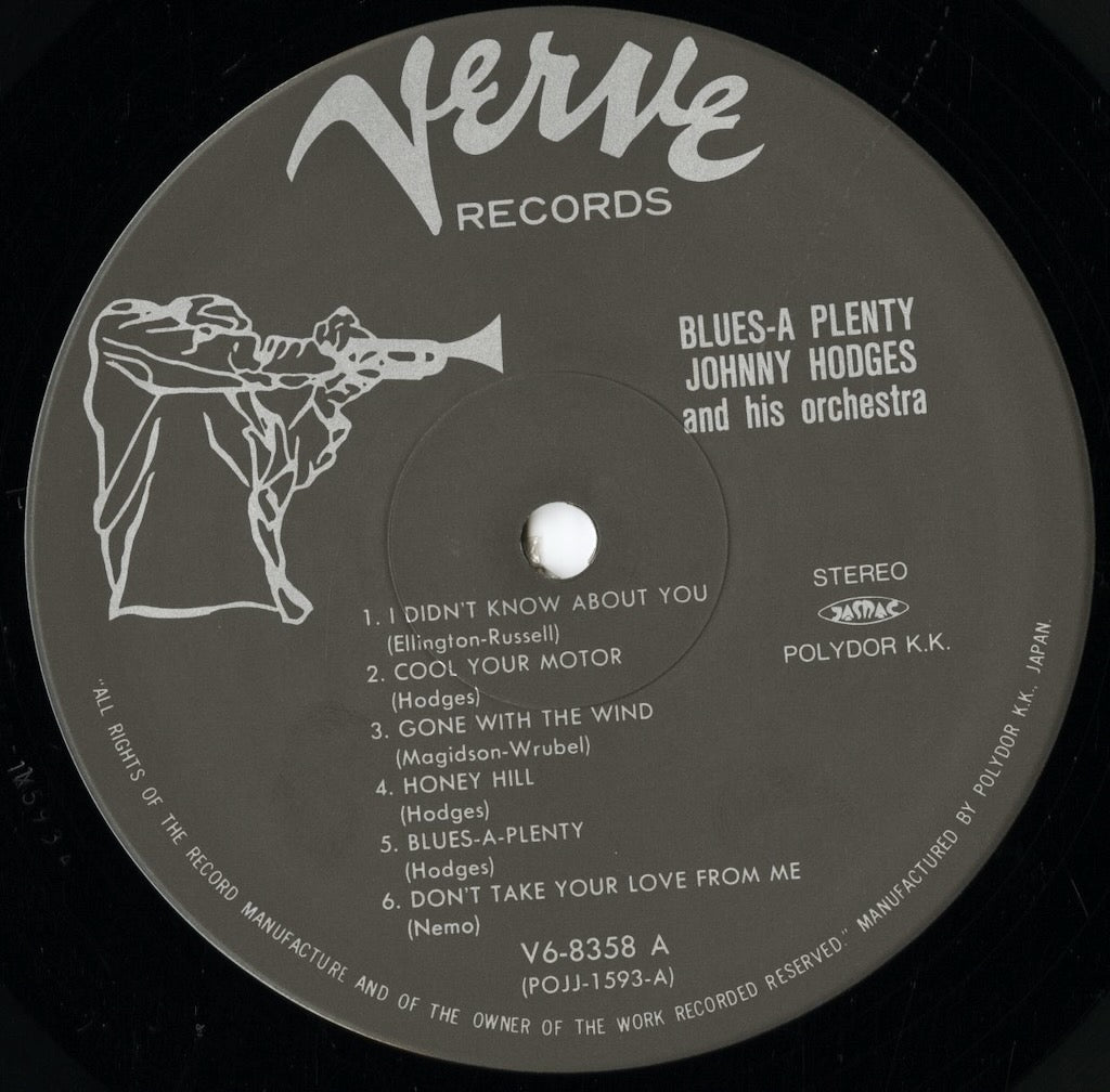 Johnny Hodges / ジョニー・ホッジス / Blues A-Plenty (POJJ-1593)