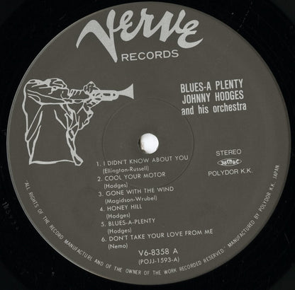 Johnny Hodges / ジョニー・ホッジス / Blues A-Plenty (POJJ-1593)