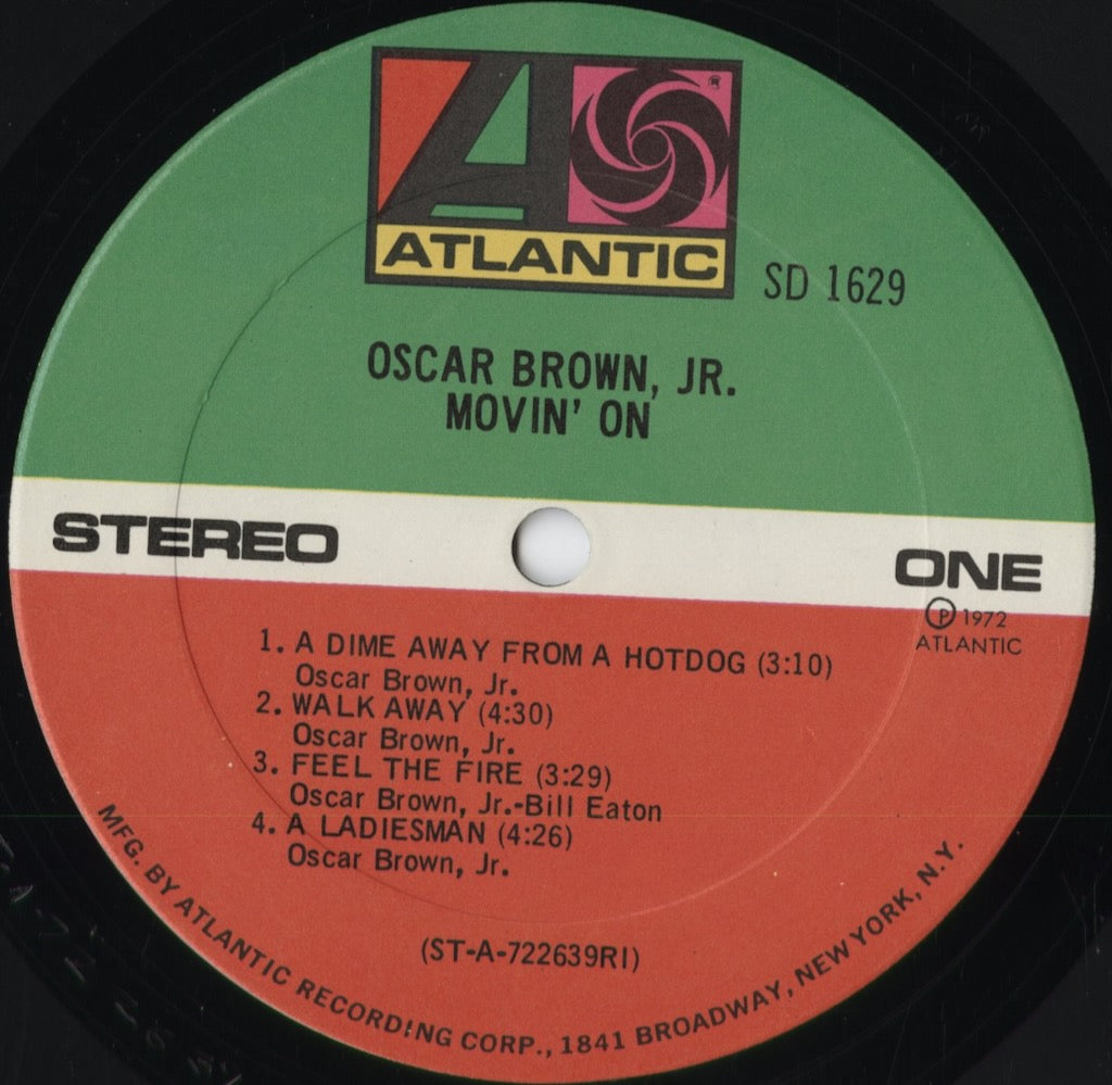 Oscar Brown Jr. - Movin' On (SD 1629) 1972 US Atlantic｜中古LP