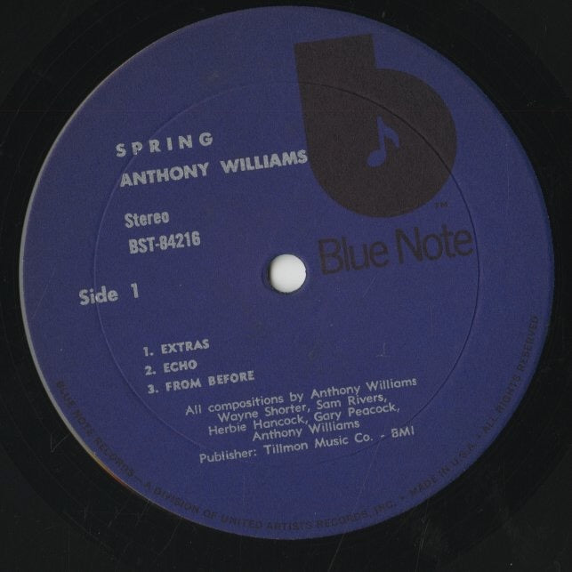 Anthony Williams / アンソニー・ウィリアムス / Spring (BST-84216)