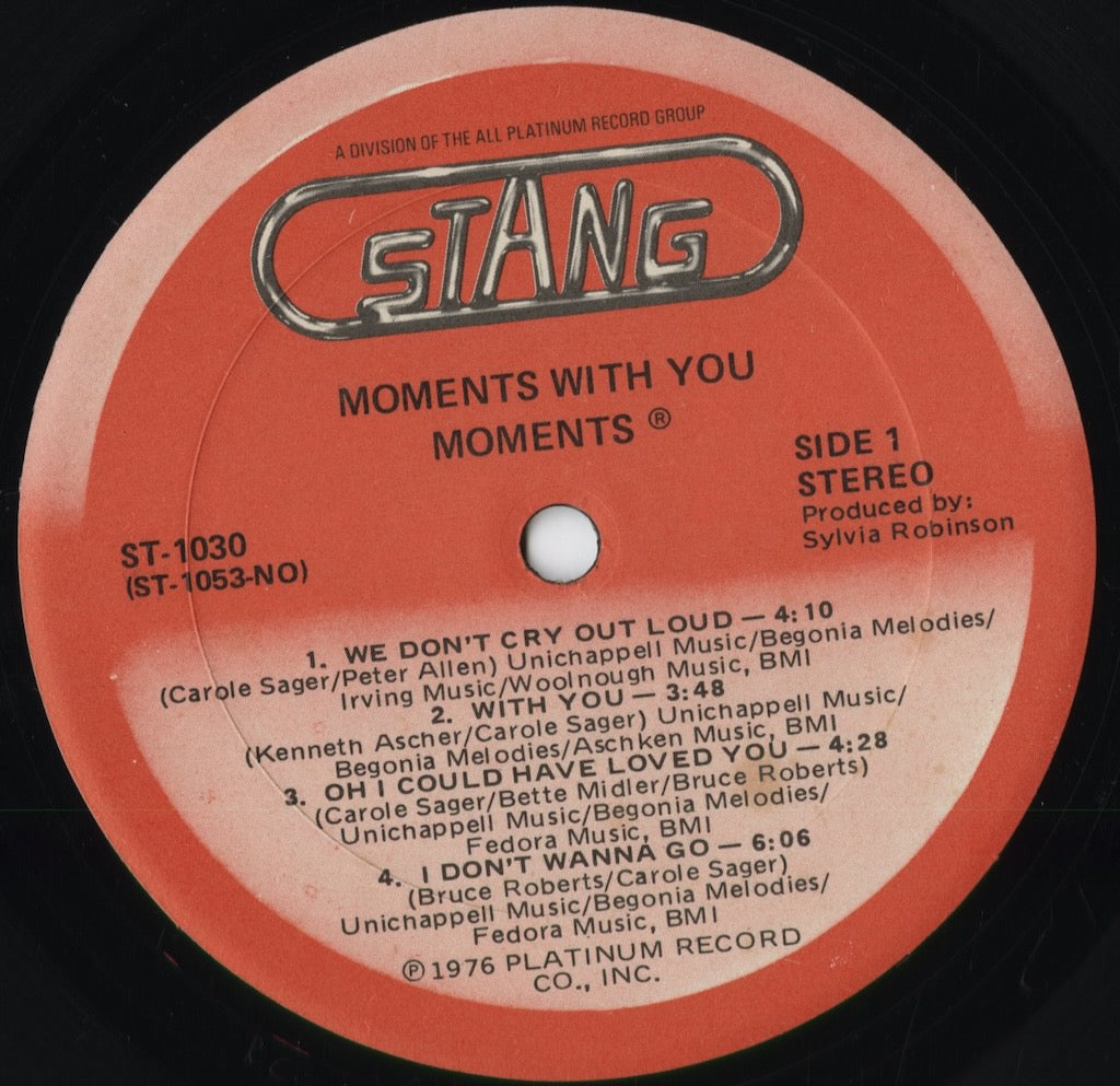 中古LP 通販｜Moments - Moments With You (ST-1030) 1978 US Stang
