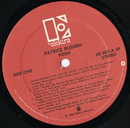 Patrice Rushen - Posh (6E-302) LP 1980 US Elektra｜中古LP