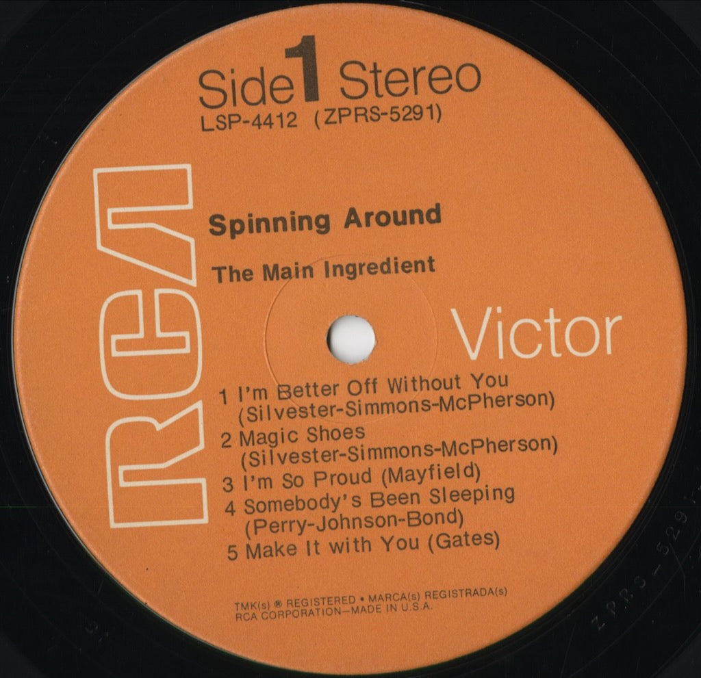 The Main Ingredient - Spinning Around (LSP-4412) 1970 US RCA Victor｜中古LP