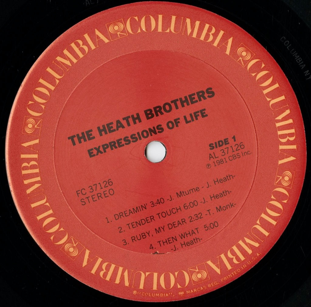 Heath Brothers – Expressions Of Life (FC 37126) LP 1981 US