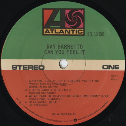 Ray Barretto – Can You Feel It (SD 19198) LP 1978 US Atlantic | 中古LP
