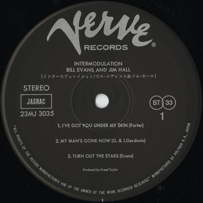 Bill Evans - Jim Hall - Intermodulation (23MJ 3035) LP 1981 JPN Verve - Polydor｜中古LP