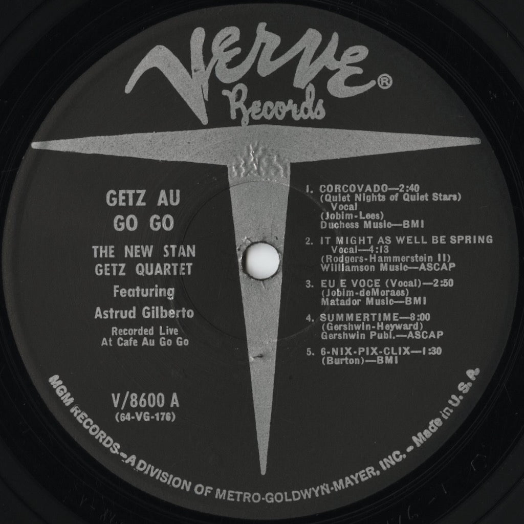Stan Getz / スタン・ゲッツ / Getz Au Go Go (V-8600) US モノラル盤