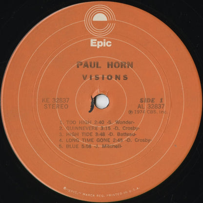 Paul Horn - Visions (KE 32837) 1974 US Epic｜中古LP