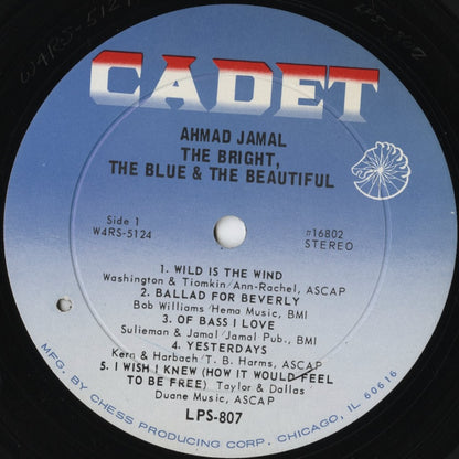 Ahmad Jamal - The Bright, The Blue And The Beautiful (LPS-807) 1968 US Cadet｜中古LP