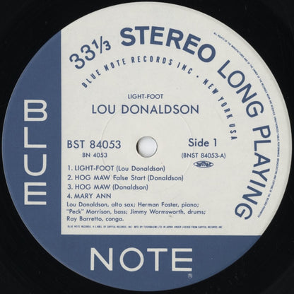 Lou Donaldson - Light-Foot (BN 4053) 1990 JPN Blue Note / 東芝EMI｜中古LP