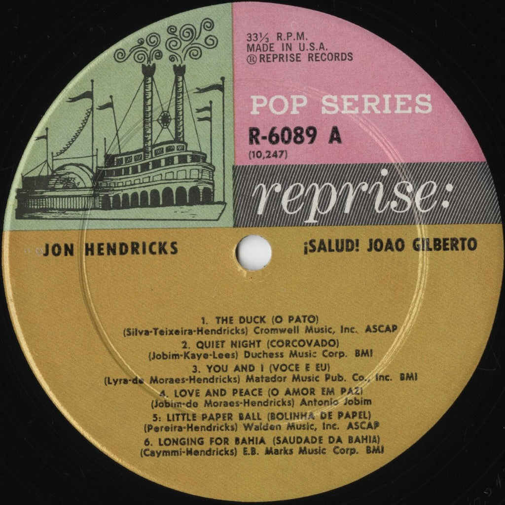 Jon Hendricks – Salud! Joao Gilberto (R-6089) LP 1963 US Reprise | 中古LP