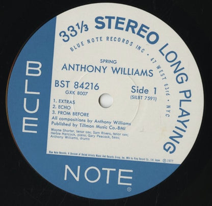 Anthony Williams / アンソニー・ウィリアムス / Spring (GXK 8007)