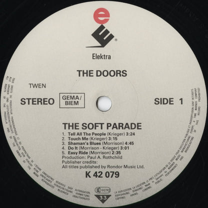 The Doors - The Soft Parade (K 42 079) 1991 GER Elektra｜中古LP