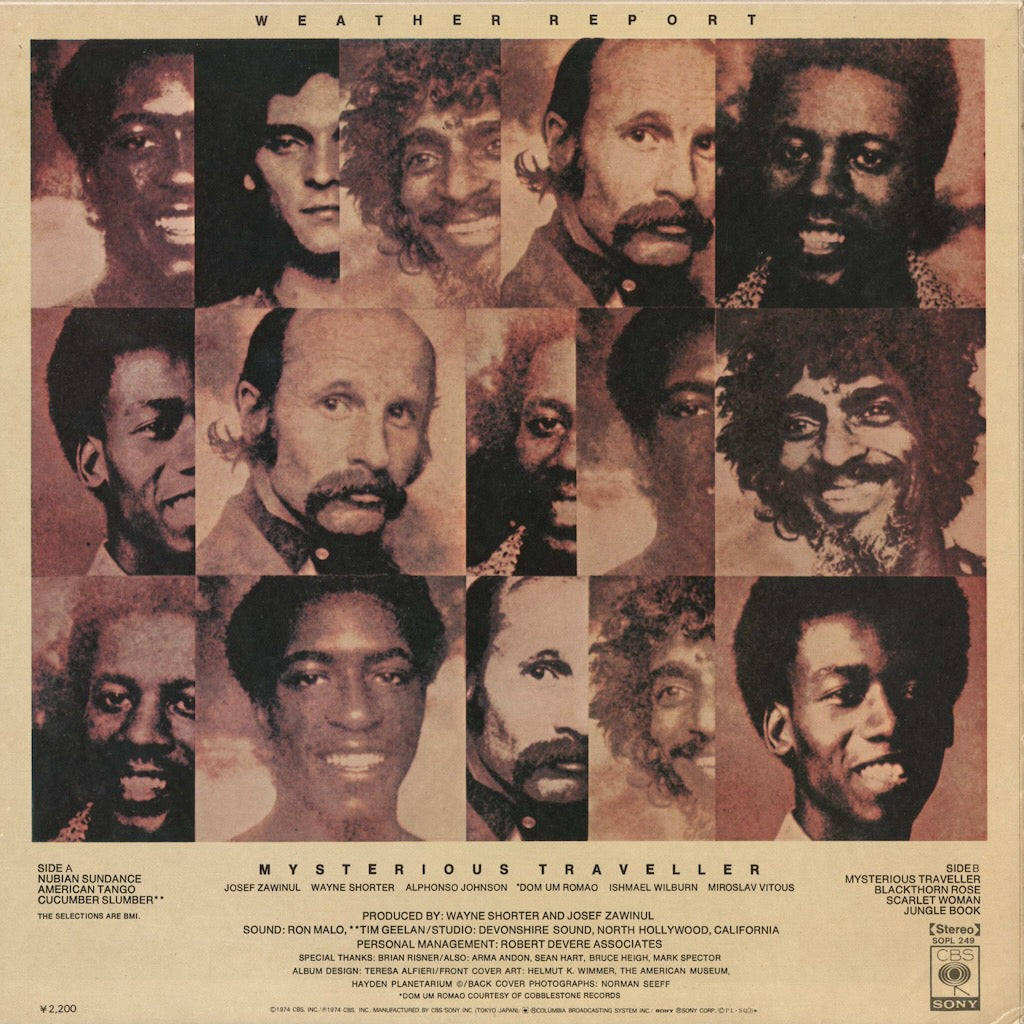 Weather Report - Mysterious Traveller (SOPL 249) 1974 JPN CBS/Sony｜中古LP