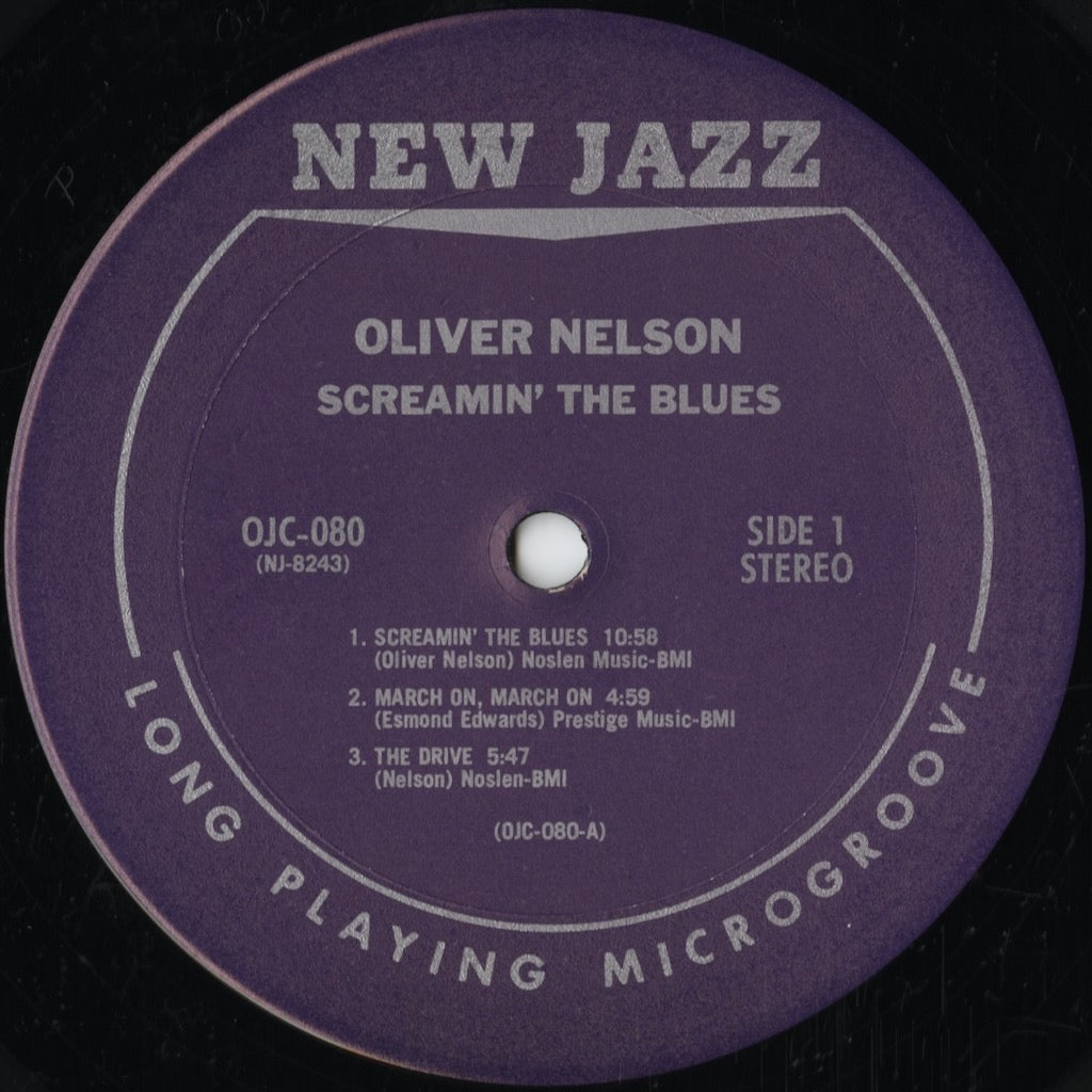 Oliver Nelson / オリヴァー・ネルソン / Screamin' The Blues (OJC-080)