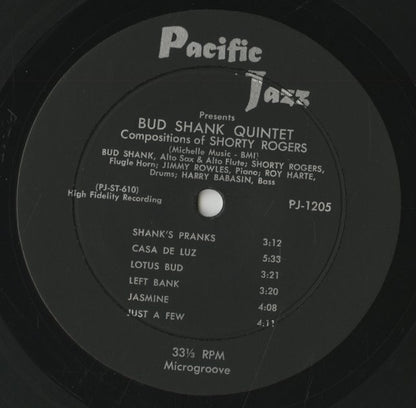 Bud Shank - Shorty Rogers - Bill Perkins / バド・シャンク　ショーティー・ロジャース　ビル・パーキンス (PJ-1205)