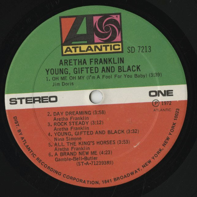 Aretha Franklin / アレサ・フランクリン / Young Gifted And Black (SD 7213)