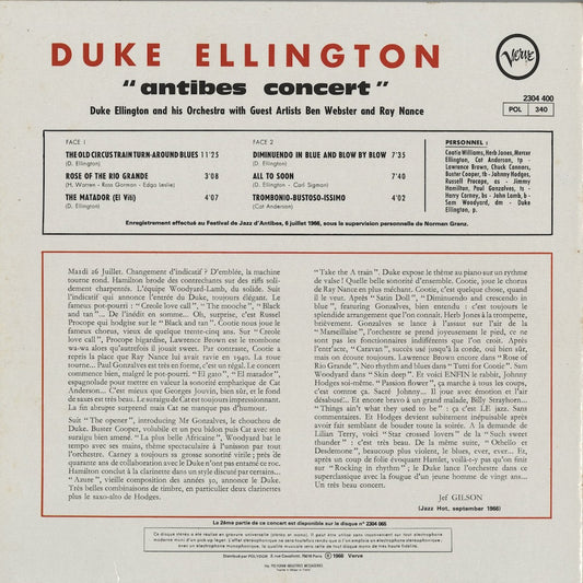Duke Ellington / デューク・エリントン / Antibes Concert Vol. 1 (2304 400)