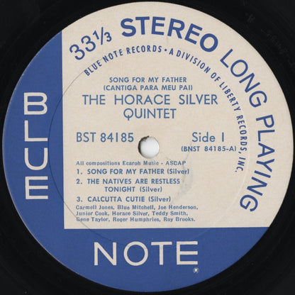 Horace Silver - Song For My Father (BST 84185) 1966 US Blue Note｜中古LP