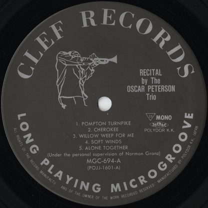 Oscar Peterson / オスカー・ピーターソン / Recital By Oscar Peterson (POJJ-1601)