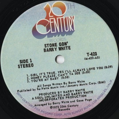 Barry White - Stone Gon' (T-423) 1973 US 20th Century｜中古LP