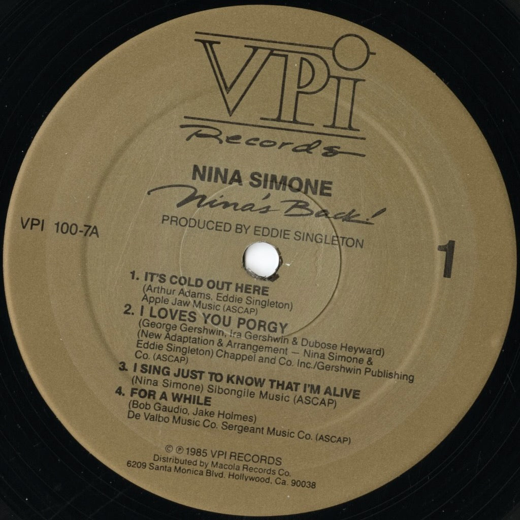 Nina Simone / ニーナ・シモン / Nina's Back! (100-7A