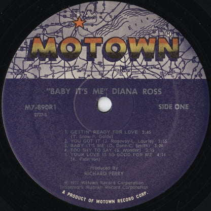 Diana Ross - Baby It's Me (M7-890R1) 1977 US Motown｜中古LP